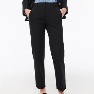 NWT J. Crew Pants Size 4P Kallie Straight Leg Pant Cotton Black